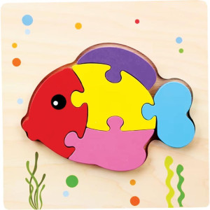 Quebra-cabeca Madeira Peixe Rf8-123646-17338