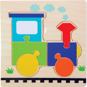 Quebra-cabeca Madeira Trem Rf8