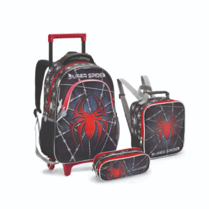 Kit Infantil Masculino | Mochila Infantil Com Rodas + Lancheira + Estojo