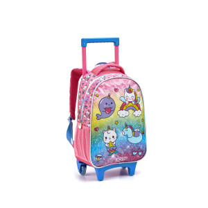 Kit Infantil Feminino | Mochila Infantil Com Rodas + Lancheira + Estojo-41432-37421