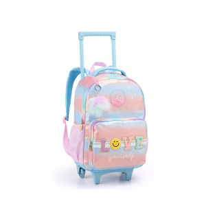 Mochila Feminina 17" Com Rodas | única