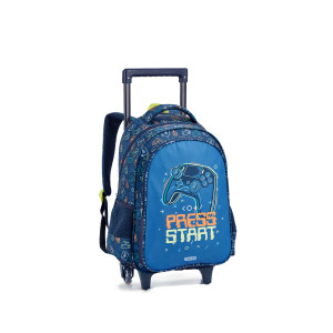 Mochila Infantil Masculina 16" Com Rodas | Diversos