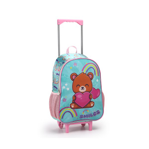 Kit Infantil Feminino | Mochila Com Rodas + Lancheira + Estojo-42080-74950