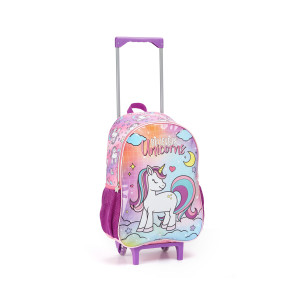 Kit Infantil Feminino | Mochila Com Rodas + Lancheira + Estojo-42083-61320