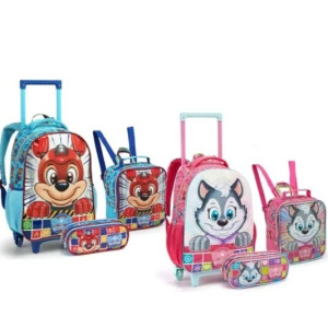Mochila Infantil Mista 17" Com Rodas | Diversos-42147-608