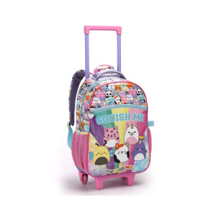 Mochila Infantil Feminina 17" Com Rodas + Lancheira-42187-44965