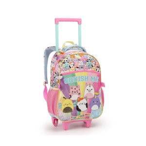 Mochila Infantil Feminina 17" Com Rodas + Lancheira | Diversos-42187-44230