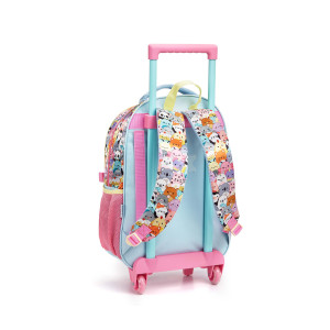 Mochila Infantil Feminina 17" Com Rodas + Lancheira | Diversos-42187-79689