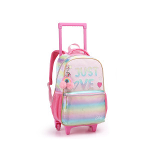 Kit Infantil Feminino | Mochila Infantil Com Rodas + Lancheira + Estojo-42192-79807