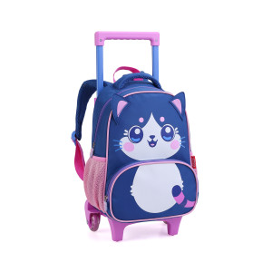 Mochila Infantil Feminina 16" Com Rodas-43185-21651