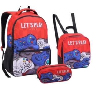 Mochila Infantil Masculina 17"-43237-981-52149