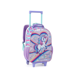 Kit Infantil Feminino | Mochila Infantil Com Rodas + Lancheira + Estojo-43245