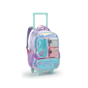 Kit Infantil Feminino | Mochila Infantil Com Rodas + Lancheira + Estojo