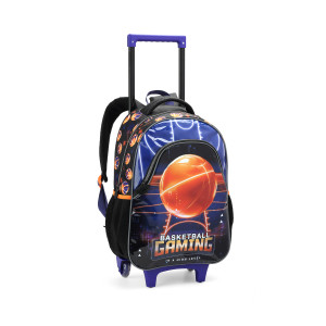 Mochila Infantil Masculina 17" Com Rodas-43311