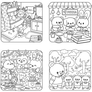 Livro De Colorir Relax Life 46fls 4 Capas 22x22-123367-90303