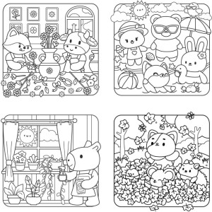 Livro De Colorir Relax Seas 46fls 4 Capas 22x22-123368-67797