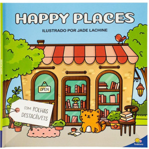 Livro De Colorir Fluffy Friends Happy Places