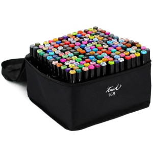 Marcador Artistico Touch 168cores C/bolsa
