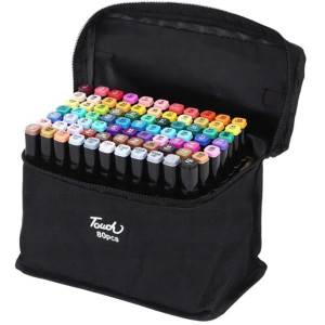 Marcador Artistico Touch 80cores C/bolsa