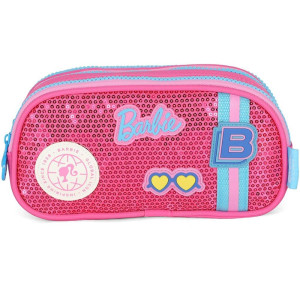 Estojo Triplo Barbie Pink C/paete