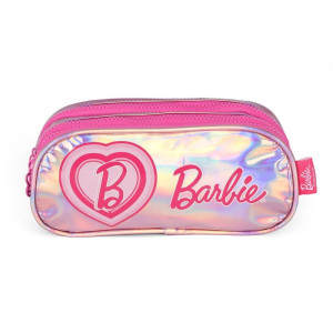 Estojo Triplo Barbie Pink Holografico G