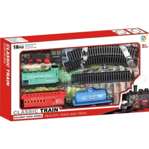Locomotiva Trem Classico 18 Pecas A Pilha