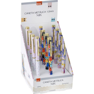Caneta Esferografica Metalica Mix 1.0mm (s)