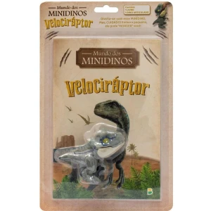 Livro Brinquedo Ilustrado Mundo Dos Minidinos: Velocirap