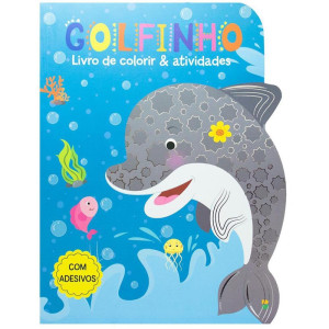 Livro Infantil Colorir C/ativ. Golfinho 21,5x28 40pg