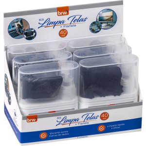 Produto Para Limpeza Spray Limpa Telas 40ml + Flane