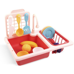 Brincando De Casinha Hora Da Cozinha Kit Pia C/escporredor