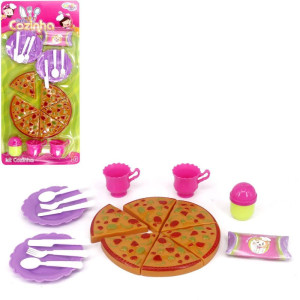Brincando De Casinha Kit Cozinha Pizza 16 A 18 Pcs