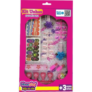 Maquiagem E Beleza Infantil Kit Unhas Decoradas (s)-124034-53273