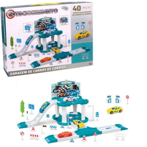 Pista Estac. Carros Corrida 40 Pecas