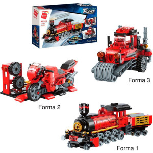 Brinquedo Para Montar Combo Transportes 3em1 305pcs-119942-69983