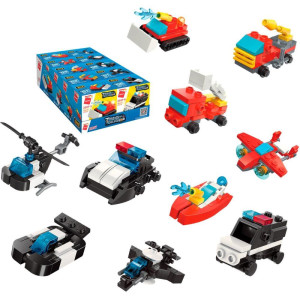 Brinquedo Para Montar Set Bombeiro E Policia 3em1(s)