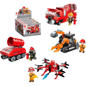 Brinquedo Para Montar Set Bombeiro Em Acao (s)