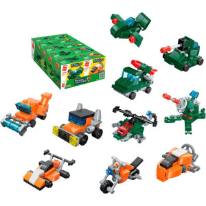 Brinquedo Para Montar Set Militar/transportes 3em1(s