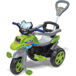 Veiculo Para Bebe Moto Trail 30kg C/som Verde-124048-59839