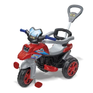Veiculo Para Bebe Moto Trail 30kg C/som Vermelha
