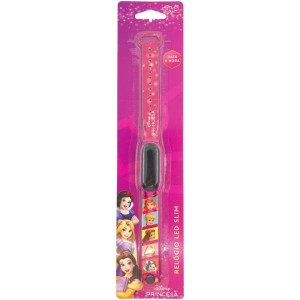Relogio Infantil Princesa Led Slim Data E Hora-124058-40757