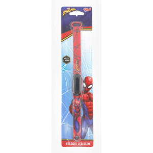 Relogio Infantil Spider-man Slim Led Data/hora