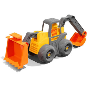 Trator Retro Escavadeira 65cm C/boneco-124052-34910