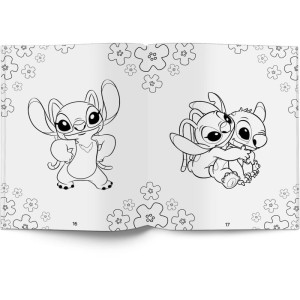 Livro Com Adesivos Stitch Angel 40p C/500adesivos-124071-50023