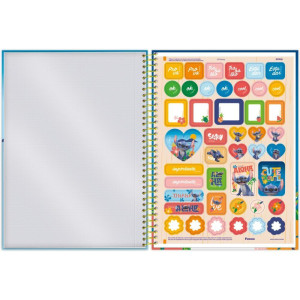 Caderno 10x1 Capa Dura Stitch Movie 160f-124256-84742