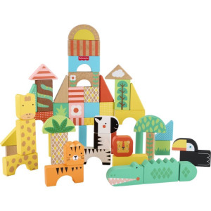 Fisher Price Wood Blocos De Selva 50pcs-121319-25692
