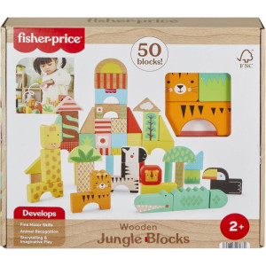 Fisher Price Wood Blocos De Selva 50pcs-121319-73414