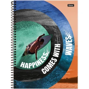 Caderno 01x1 Capa Dura Freewave 80f