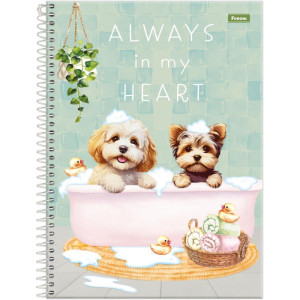 Caderno 01x1 Capa Dura Furfriends 80f