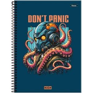 Caderno 01x1 Capa Dura High Masculino 80f